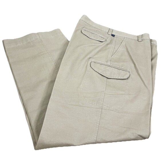 Dockers 36x34 Stain Defender Khaki Cargo Pants Teflon 100% Cotton EUC - Picture 1 of 8